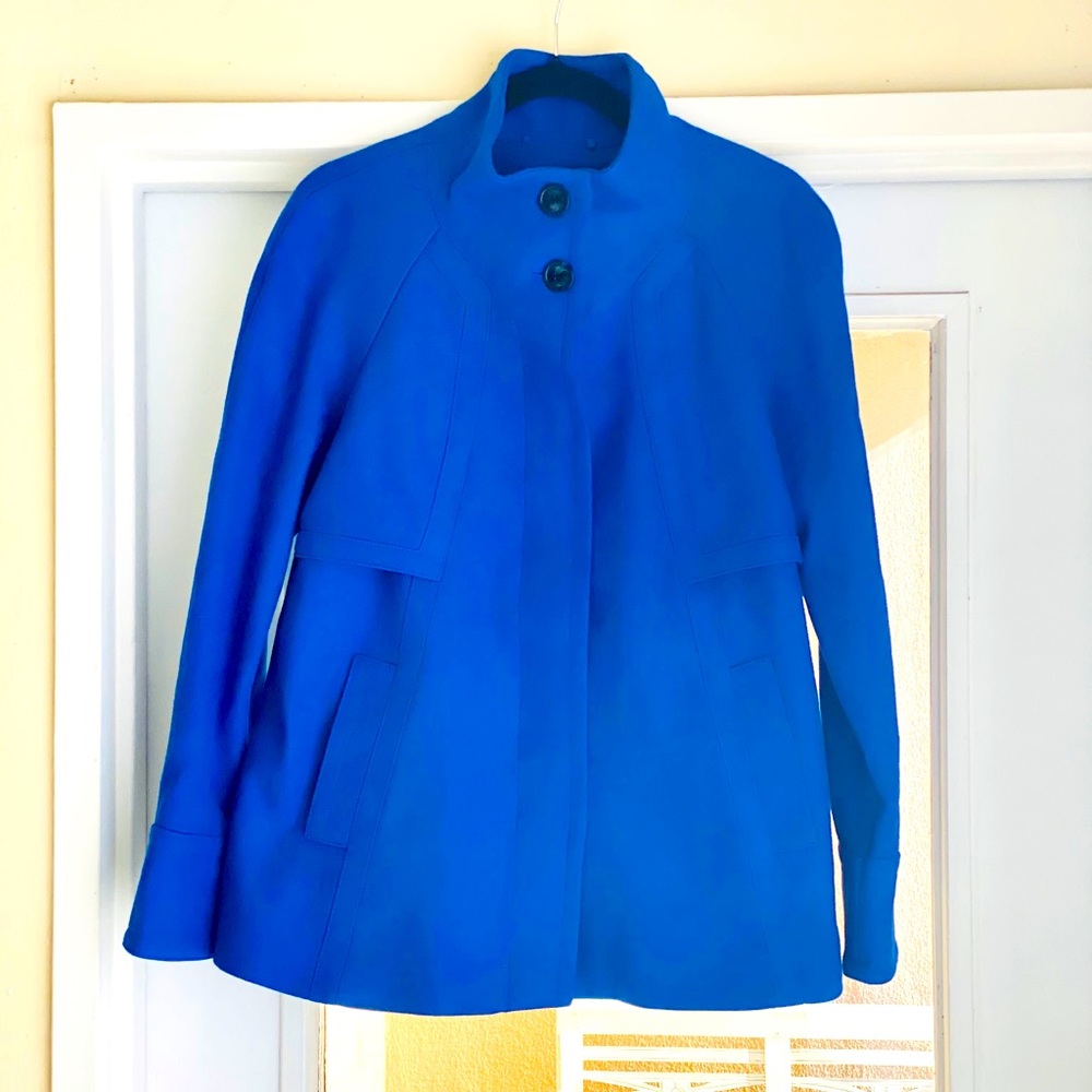 Ellen Tracy Felted Wool 5-Button Swing Coat